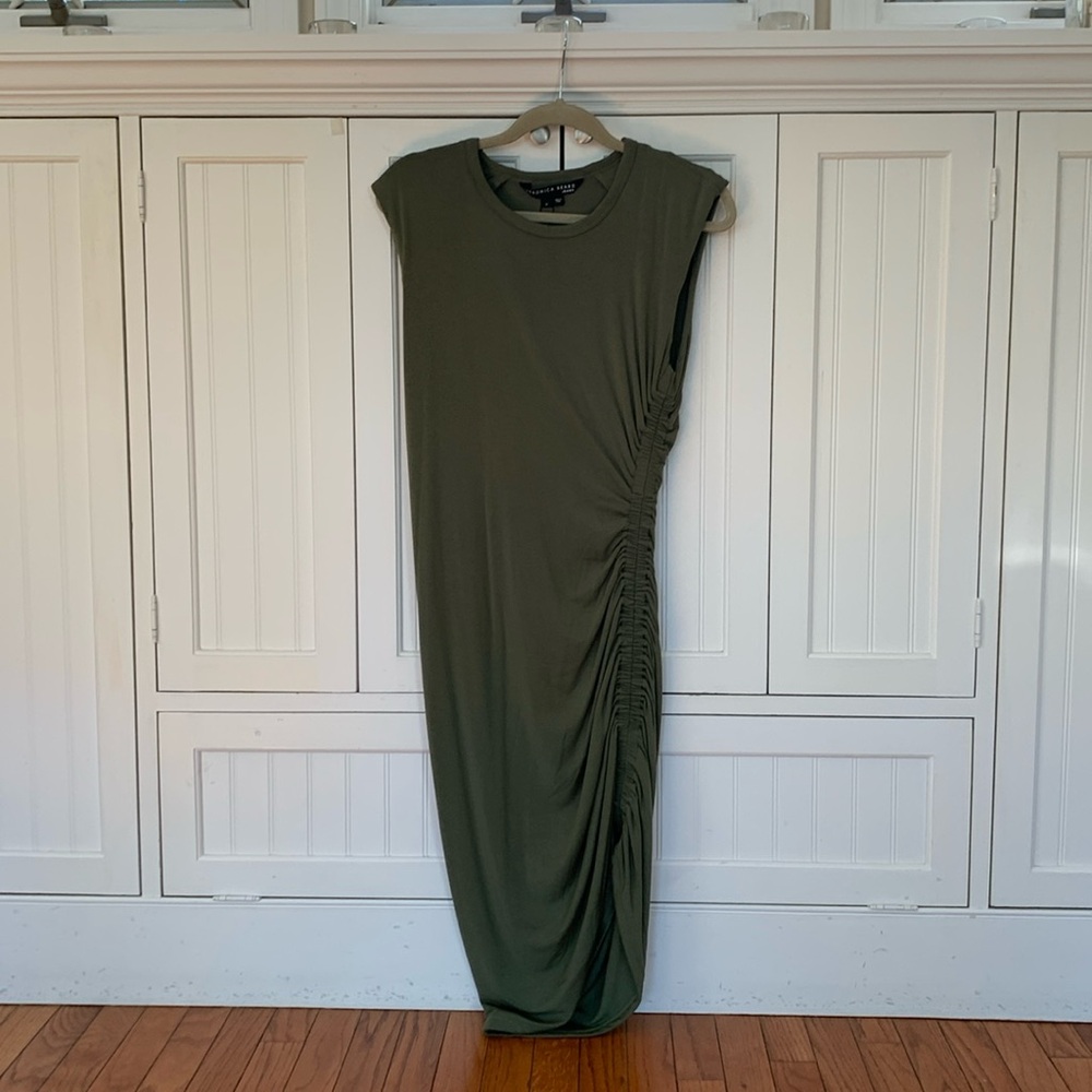 Veronica Beard Khaki Midi Dress
